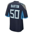 thumbnail image 3 of Men's Nike Cody Barton  Navy Tennessee Titans Team Game Jersey, 3 of 6
