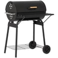 thumbnail image 1 of Outsunny 30" Portable Charcoal BBQ Grill, Portable BBQ with Storage Shelf, 1 of 10