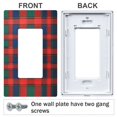 thumbnail image 3 of Yayeee Rocker Switch Wall Plate 1-Gang 4.6"x2.9" Home Decorative Outlet Cover, Red and Blue Pattern, 3 of 6