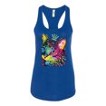 thumbnail image 2 of Wild Bobby Dean Russo Cat Wearing a Crown Thinking Cat Crowned Cat Lover Women Racerback Tank Top, Royal, Large, 2 of 5