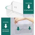 thumbnail image 3 of Acrylic Wall Mount Organizer, Transparent No Drilling Wall Mount Shower Storage, for Bathroom, Pantry, Kitchen, Laundry, Utility Room, Inside of Cabinet Door, 3 of 8