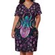 thumbnail image 2 of Goddess-vestido de noche con triskele de Triple Luna para mujer prenda holgada con bolsillos verano, 2 of 6
