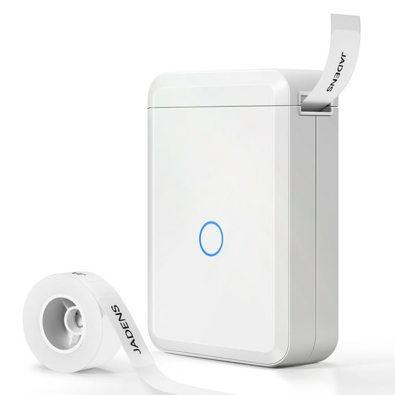 JADENS Label Maker, Portable Bluetooth Label Maker Machine with 1 Label Tape for Office Home, White