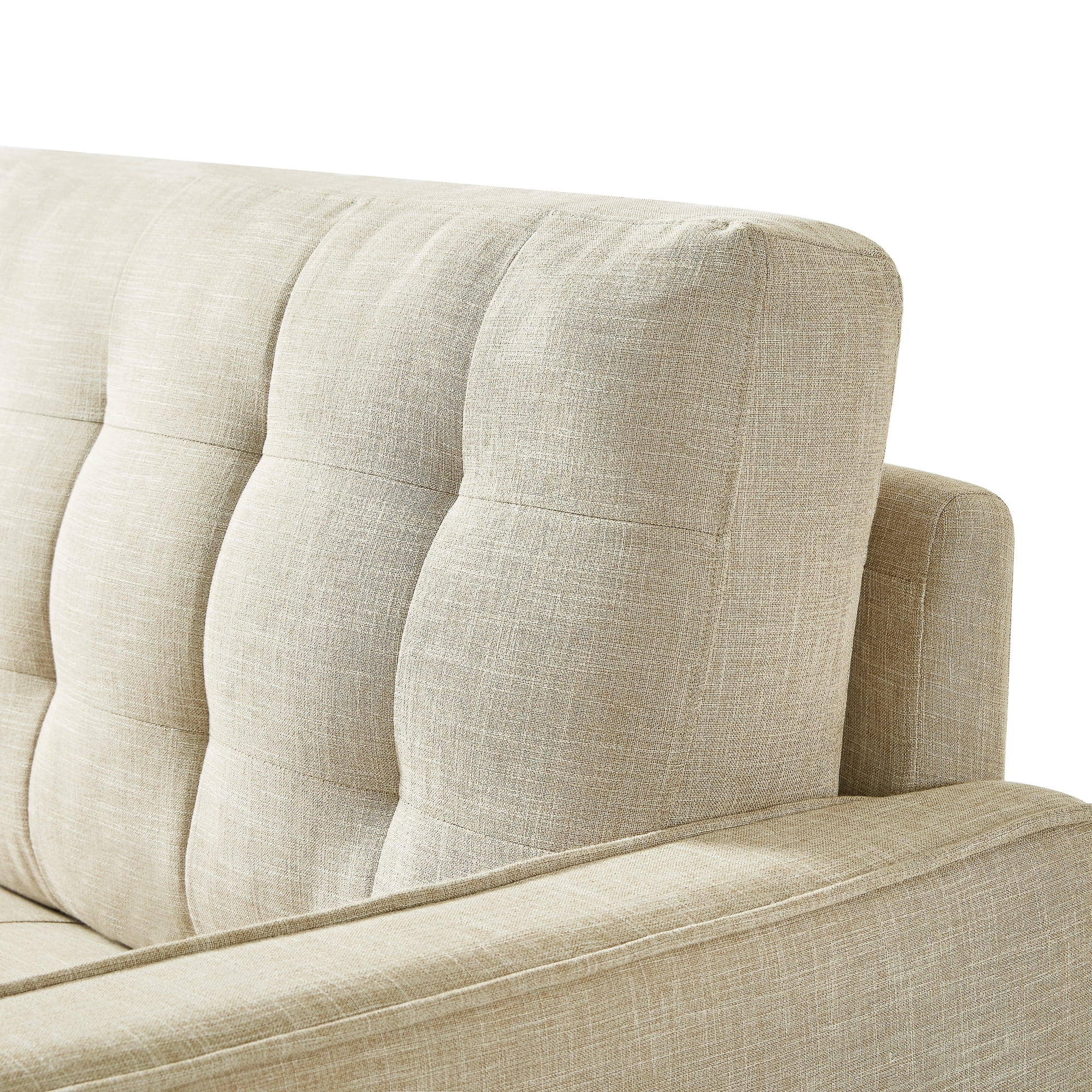 Zinus Benton 75" Upholstered Sofa Couch, Beige