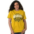 thumbnail image 3 of Michigan MI Student Campus Pride Men's Graphic T Shirt Tees Brisco Brands L, 3 of 6