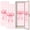 Color 1, variant on Pink 2 Pcs School Locker Magnetic Wallpaper for Girls 12" x 36" Pink White Zigzag Minimalist Reusable Removable Locker Accessories Back to School Supplies