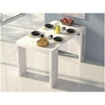 thumbnail image 3 of Modern Erika Engineered Wood Italian Extendable Console Table in White, 3 of 6