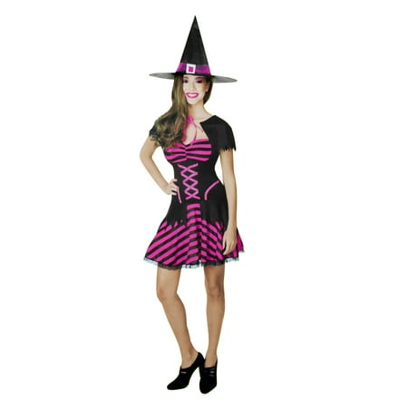 Teen Witch Costume Pink and Black 1-3