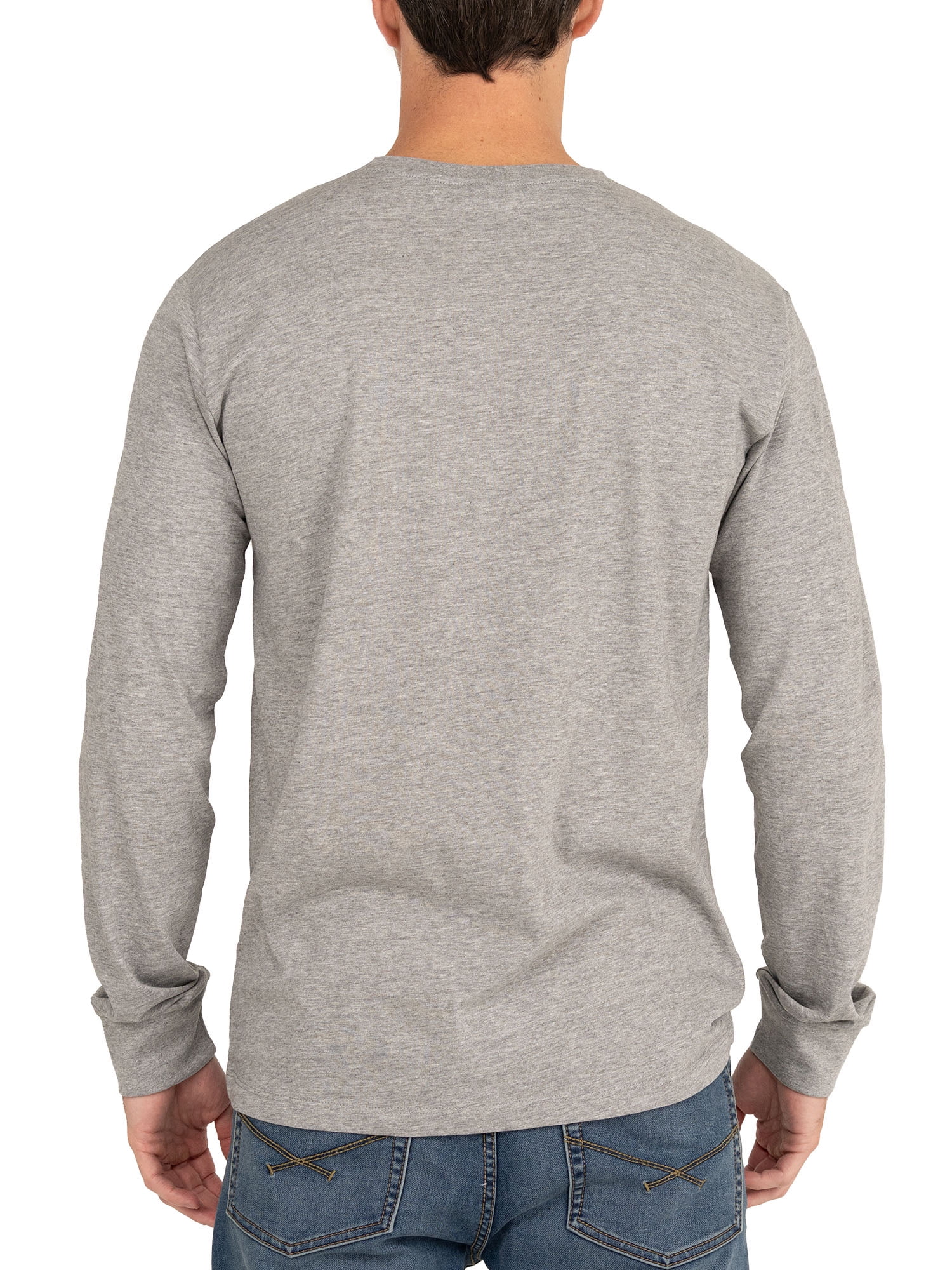 U.S. Polo Assn. Men's Cotton Crewneck Tee with Long Sleeves, Sizes XS-3XL