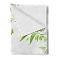 thumbnail image 2 of Green Soft Flannel Fleece Throw Blanket, Spring Time Theme with Victorian Design Branches Butterfly, Cozy Plush for Indoor and Outdoor Use, 50" x 70", Lime Green Pale Green, by Ambesonne, 2 of 5