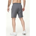 thumbnail image 3 of Zehisen Men's Athletic Shorts Zipper Pockets Quick Dry Lightweight Workout Running Basketball Shorts Deep Gray M, 3 of 9