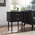 thumbnail image 2 of Pemberly Row 20" Two-Drawer Side Table in Black, 2 of 4