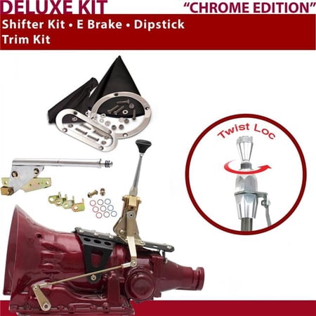 American Shifter TH350 Shifter Kit 6 in. E Brake Trim Kit Dipstick for D4A6D