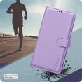 thumbnail image 7 of Allytechgroup PU Leather Wallet Case for Samsung Galaxy S25, Organize and Protect in Style Bumper Shockproof Stand Retro Phone Case for Samsung Galaxy S25, Purple, 7 of 7