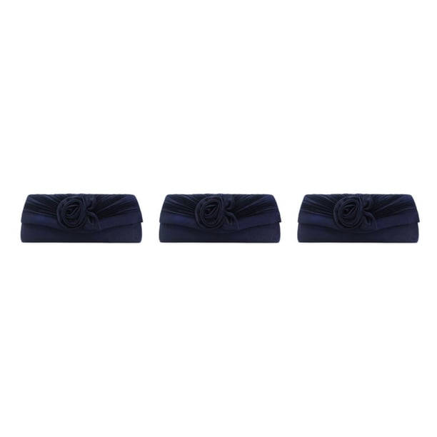 Qarigey Bolsos con cierre a la moda para mujer: estilo con estos elegantes accesorios azul oscuro 1 Type1 NO1