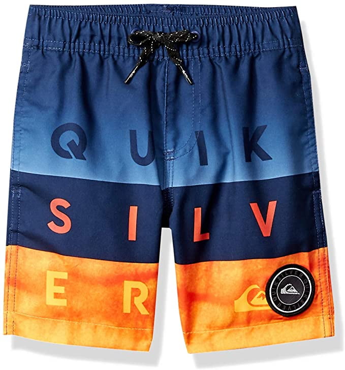 boys orange swim trunks