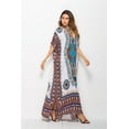 thumbnail image 3 of Vestido largo caftán holgado de verano con estampado étnico para mujer, ropa de playa y noche, 3 of 5