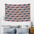 thumbnail image 5 of Xecao Dachshund Dog Heart Print Tapestry, Wall Hanging Room Funny Decor, Backdrop Room Decor for Bedroom Living Room dormitory, 5 of 8