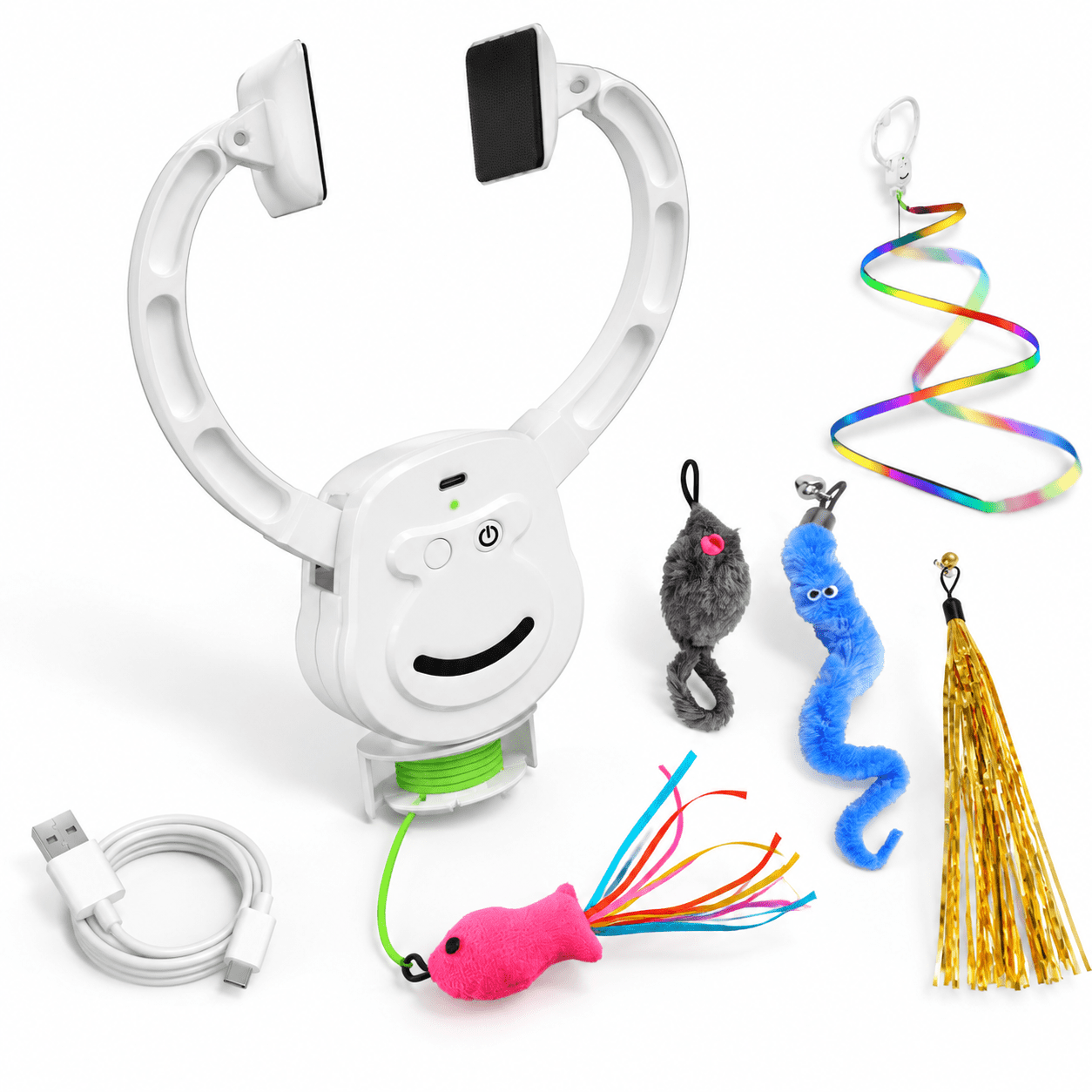 Clip-on Hanging Interactive Cat for Indoor Kittens and Adult Cats