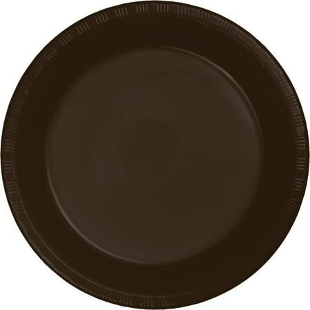 Brown Paste - Touch of Color Plastic Lunch Plate, 7