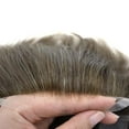 thumbnail image 4 of LYRICAL HAIR Mens Wigs Lace Front Toupee Hair for Men Thin Skin Men's Hairpiece Bleached Knot 8X10 #4ASH, 4 of 6