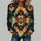 thumbnail image 1 of TaTaai Ladies Retro Western Print Round Neck Long Sleeve Sweatshirt Fashion Casual Regular Shoulder Loose Top Soft for Daily Party Work Vacation Gift, 1 of 4