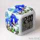 thumbnail image 3 of Reloj despertador con luz LED de 8 x 8 x 8 cm con diseño de Sonic the Hedgehog, Sonic the Sonic Boy, creativo, para estudiantes, con pantalla de hora, semana y mes, 3 of 5