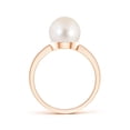 thumbnail image 2 of ANGARA Classic Freshwater Cultured Pearl Solitaire Ring in 14K Rose Gold for Women | June Birthstone, Birthday, Anniversary, Jewelry Gift for Women | Pearl Ring, 2 of 7