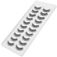 thumbnail image 1 of NUOLUX 10 Pares De Pestañas Postizas Negras Naturales Para Completar Tu Look De Maquillaje, 1 of 7