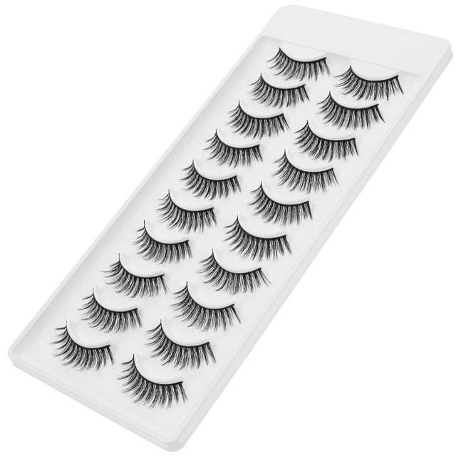 NUOLUX 10 Pares De Pestañas Postizas Negras Naturales Para Completar Tu Look De Maquillaje