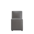 thumbnail image 3 of Manhattan Comfort Anna 19.69" Square Faux Leather Dining Chair in Pewter, 3 of 11