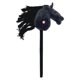 thumbnail image 3 of Caballo de palo para Halloween, juego de simulación, divertido, hecho a mano, juguete para montar. negro A, 3 of 9