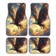 thumbnail image 1 of Balery Golden Sky Bald Eagle Juego de 4 Alfombrillas para Auto, Revestimientos de Caucho Resistente, Diseño Antideslizante, 1 of 7