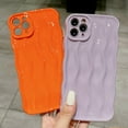 thumbnail image 5 of Water Ripple Pattern Case for iPhone 11 Pro Max Soft TPU Shockproof Camera Protective Back Cover for Women Girl Curly Wave Frame Phone Case for iPhone 11 Pro Max 6.5 Inch Light Purple, 5 of 13