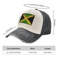 thumbnail image 3 of Men Women Retro Jamaican Flag Baseball Cap Golf Dad Hat Adjustable Low Profile Cotton Hat, 3 of 7