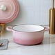thumbnail image 2 of Horno holandés con tapa de hierro fundido esmaltado EDGING CASTING, olla redonda para hornear pan, 7 cuartos, color rosa, 2 of 5