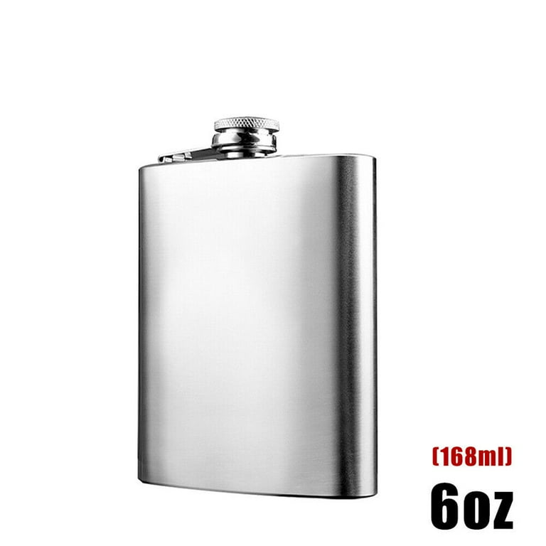 Gerich Hip Liquor Whiskey Alcohol Flask Cap Pocket Wine Bottle,6oz  Stainless Steel Portable Reusable Wine Bottle,1 Pcs