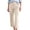 Beige, variant on Cropped Pants for Women Straight Leg Capris Summer Business Casual Work Pants Ankle Length Chino Trousers GN2 XXL