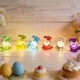thumbnail image 4 of Lunxisen 3 Pcs Easter LED String Lights Colorful Decorative Copper Wire Rabbits Holiday Party Home Garden Decor, 4 of 7