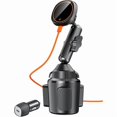 thumbnail image 1 of HAYANfor Qi2 15W Magsafe Car Mount Charger, Phone Holder Car Cup Holder Wireless Car Charger Heat Dissipation System, Fast Charging Magnetic Phone Holder for iPhone 16 15 14 13 12 [with PD Adapter], 1 of 1