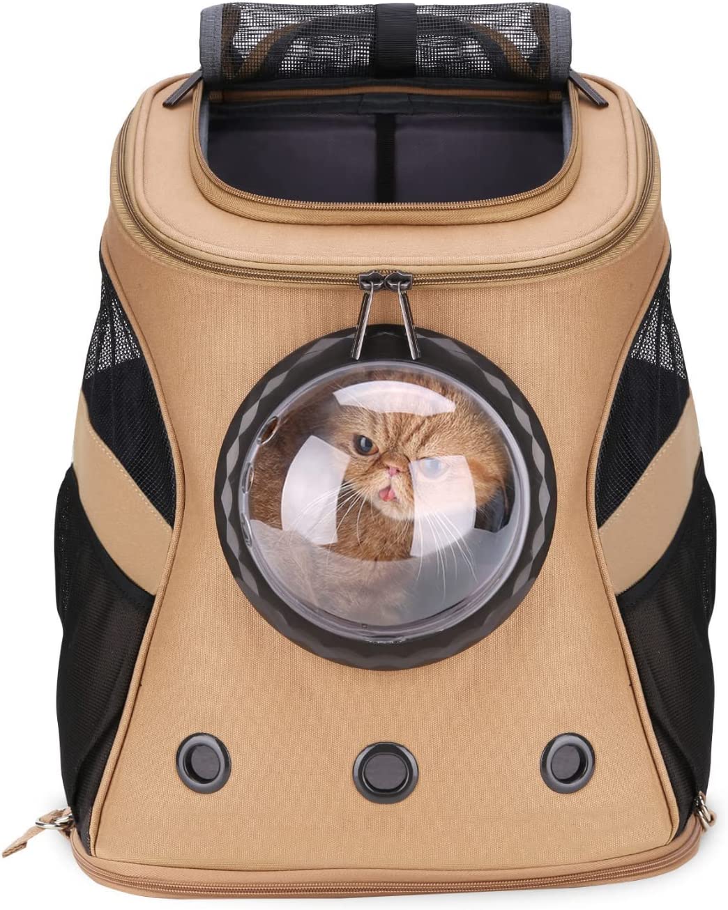 Large Cat Backpack Carrier with Bubble,Pet Backpack for Fat Cats and
