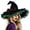 AB132 Green, variant on Bainana Halloween Witch Cosplay Hat For Women Lace Trim High Top Cap Wide Brim Adjustable Festival Events Hat
