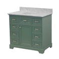 thumbnail image 5 of Aria 42" Bathroom Vanity with Sage Green Cabinet and Carrara Marble Top, 5 of 6