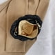 thumbnail image 2 of Bolso de mano para mujer, bandolera plisada con cadena, neceser de maquillaje (negro), 2 of 6