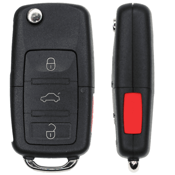 Replacement Flip Key Fob for Volkswagen EOS 2015 FCC NBG010180T Part Number 5K0837202 5K0837202AK 5K0837202AE