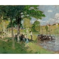 thumbnail image 2 of Pierre-Eugène Montézin 23x20 Gold Ornate Framed and Double Matted Museum Art Print Titled - Peniches in Saint-Mammes, 2 of 4