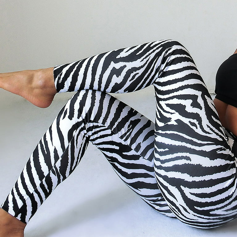 YUHAOTIN Flared Yoga Pants for Women Short Length Women'S Black and White  Striped Jacquard Running Fitness Yoga Pants Bootcut Yoga Pants Black Yoga