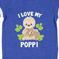 thumbnail image 4 of Inktastic Cute Sloth I Love My Poppi with Green Leaves Boys or Girls Baby Bodysuit, 4 of 5