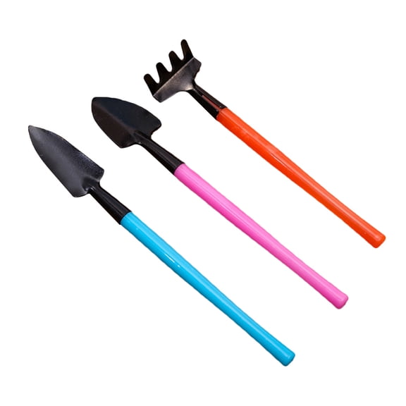 UKCOCO Garden Trowel Set Assorted Color 3Pcs Gardening Tools Stainless Steel