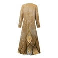 thumbnail image 5 of JUNWELL Robes Grande Taille pour Femmes Robes d'Été Print Robes à Manches Longues avec Poche jusqu'à 65% de Réduction, 5 of 5